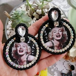 Handmade hypoallergenic Marilyn Monroe earrings
